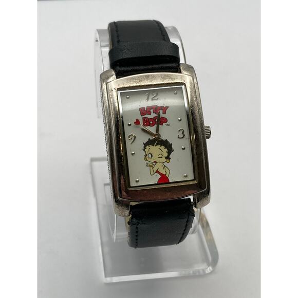 Betty Boop Women's Watch 28mm - Leather Adjustable Band - New Battery - Picture 3 of 8